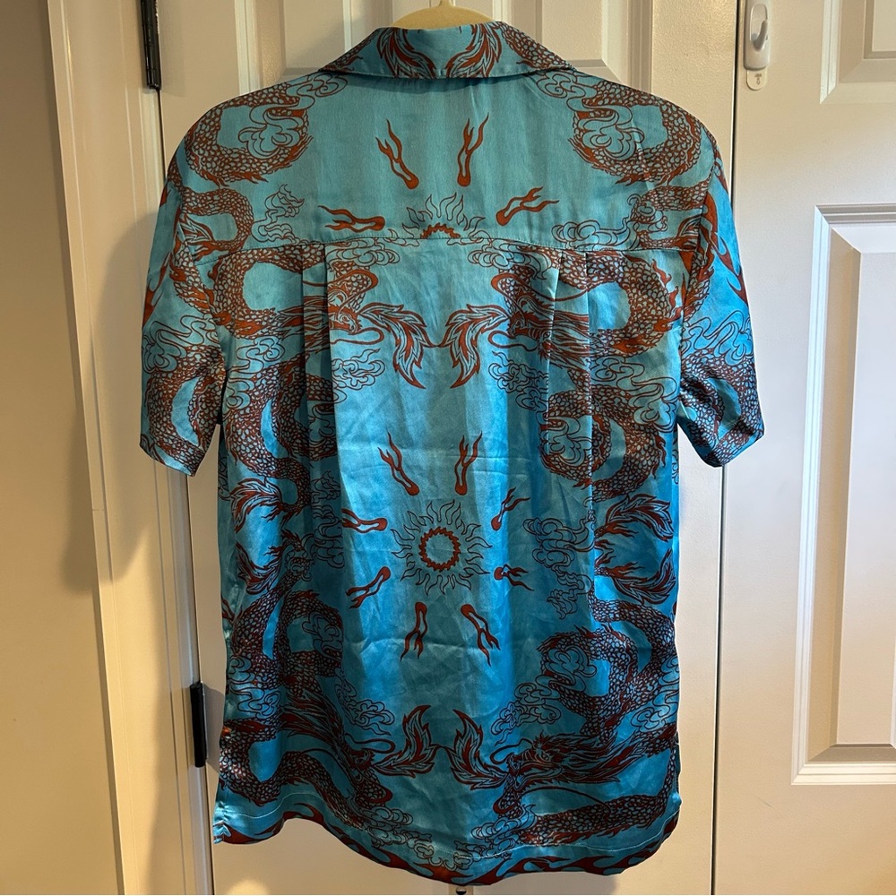 Urban Outfitters Dragon Print Button-Up Shirt | Size Small - Picture 6 of 7